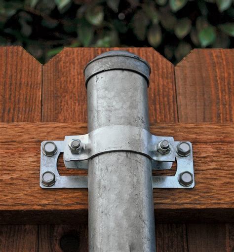 brackets for metal post to wood fence|galvanized steel fence brackets.